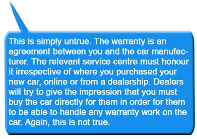 Some might have tried that in the past, but those days are long gone. We've been selling cars over the internet for nearly 10 years, selling around £10M worth of new cars each year - if we didn't deliver cars, we'd have gone out of business a long, long time ago. At the end of the day, we get new cars from the same place all new car dealers do; the manufacturer