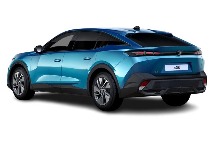 Peugeot 408 Hatchback 1.6 Phev 180 GT e-EAT8 exterior rear view