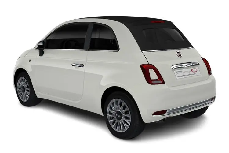 Fiat 500 Convertible 42kWh 87kW LA Prima Bcllia exterior rear view