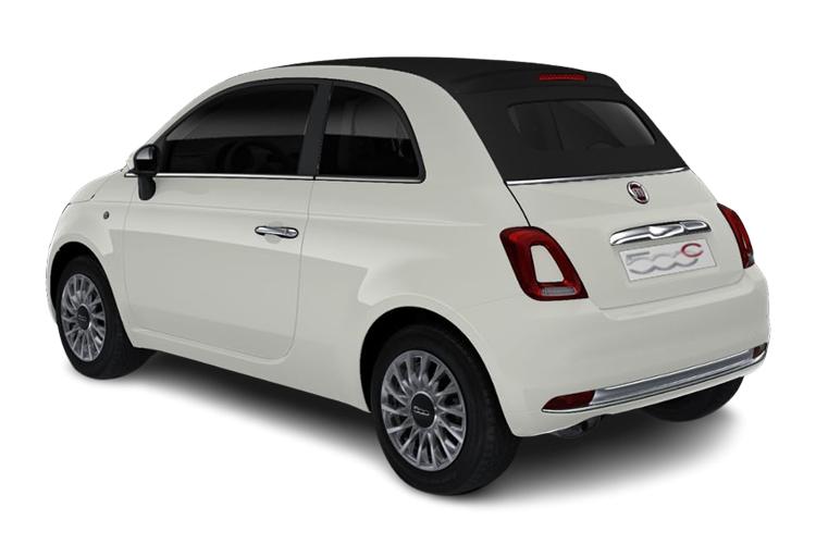 Fiat 500 Convertible 1.0 mHEV 70hp Top exterior rear view
