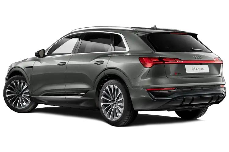 Audi Q8 E-Tron Medium Crossover/SUV 55 114kWh Quattro 408 Black Edition exterior rear view