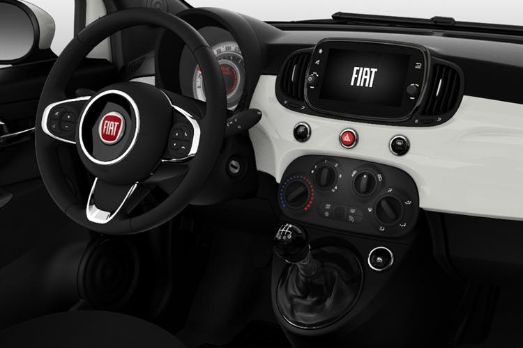 Fiat 500 Convertible 42kWh 87kW LA Prima Bcllia interior view