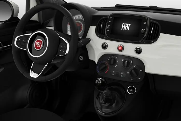 Fiat 500 Convertible 1.0 mHEV 70hp interior view