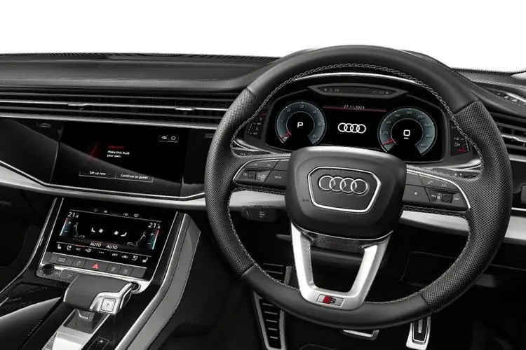 Audi Q7 Large SUV 55 TFSI 340 Quattro Black Edition Tech Pro Tiptron interior view