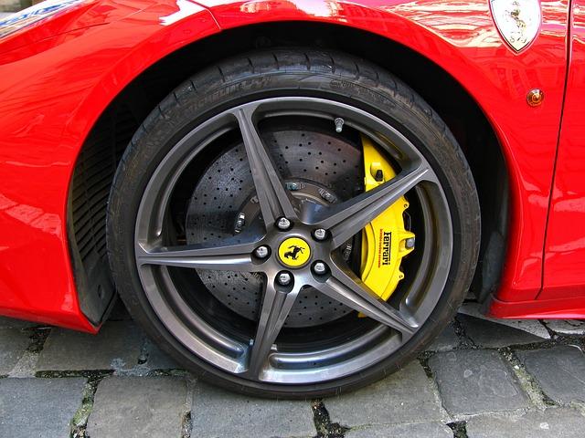 Image of a Ferrari Car Wheel