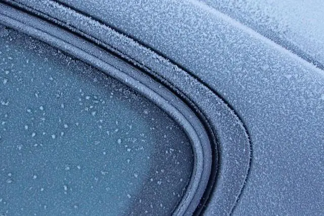 Image of a Frozen Car