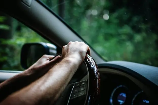 Image of a Man Driving his Car