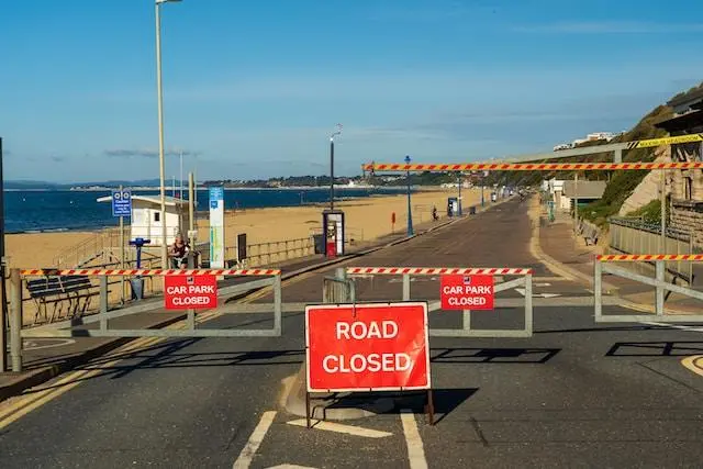 Image of UK Road Closed Signs