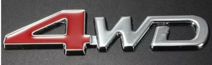4WD Car Badge