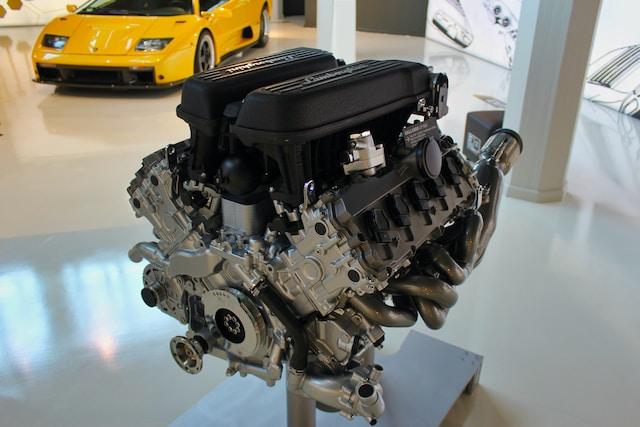 Image of a Lamborghini Engine