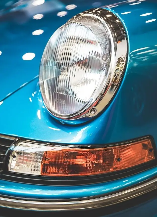Image of a Porsche Car Headlight