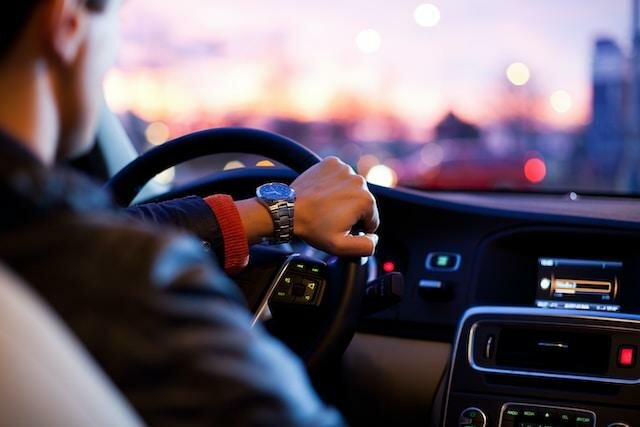 Image of a Man Driving a car