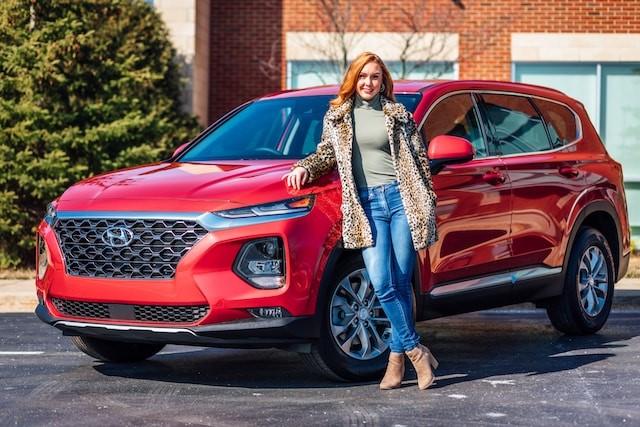 New Red Hyundai Car