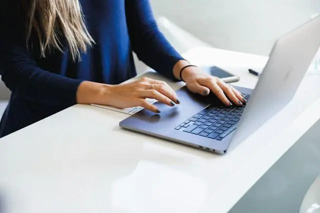 Image of a Lady with a Laptop