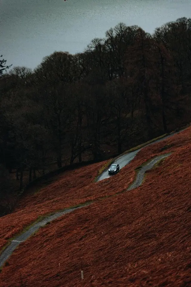 Image of a Car doing a Hill Descent
