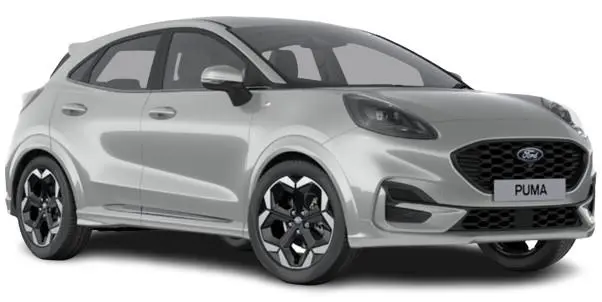 New Ford Puma 2024 in Solar Silver - Side View