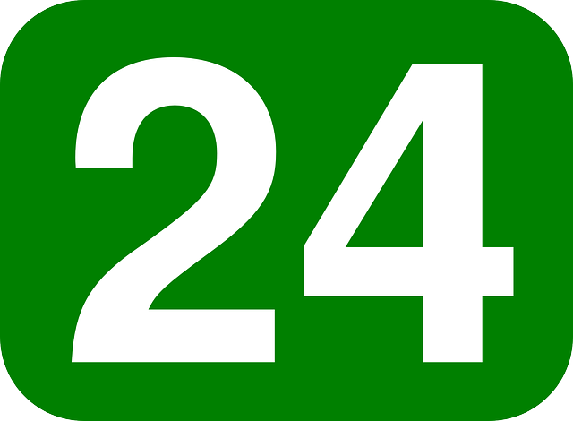 Image of the 24 registration number
