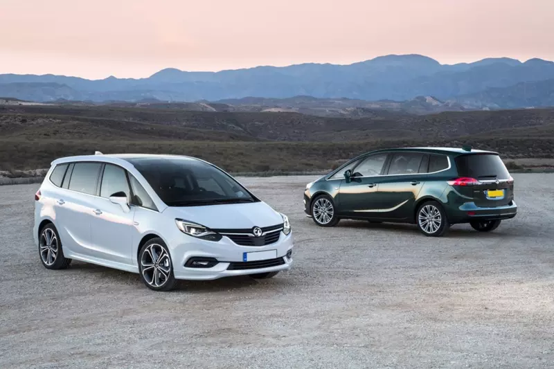 vauxhall zafira front and rear
