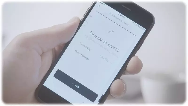 Volvo_concierge_take_your_car_for_a_service on a smart phone