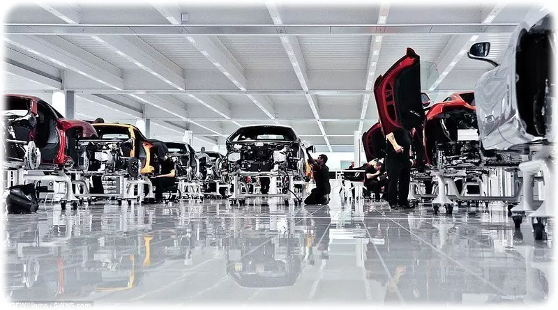 Mclaren factory production line