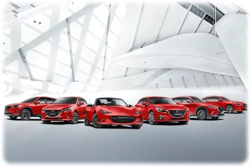 The whole Mazda Range