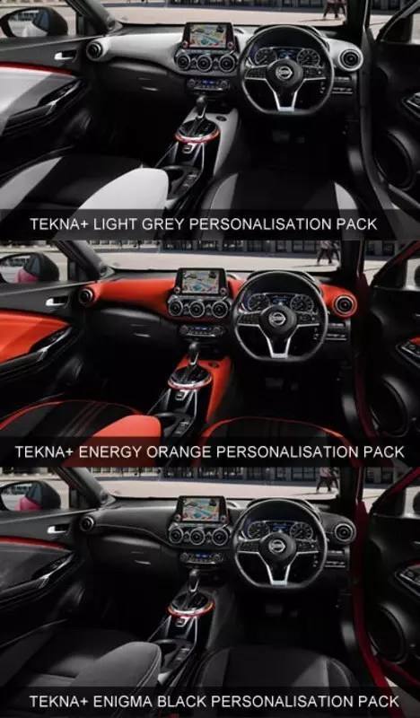 Tekna Plus interior personalisation examples