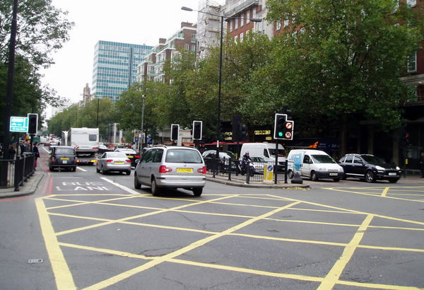 car in box junction