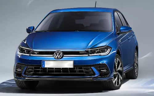 exterior image of new 2021 VW Polo