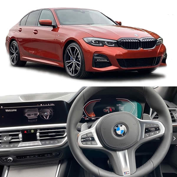 interior and exterior images of 2021 BMW 3 Series