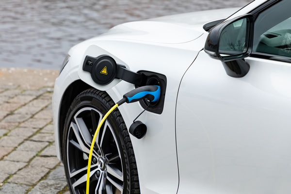 image of car plugged in and charging