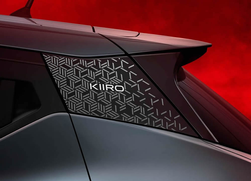 Nissan Micra Kiiro rear pillar geometric design