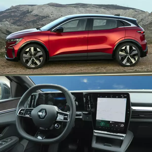 2022 New Renault Megane E-Tech interior and exterior images
