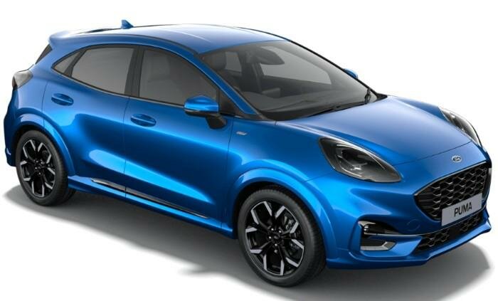 Image of a Ford Puma in Chrome Blue