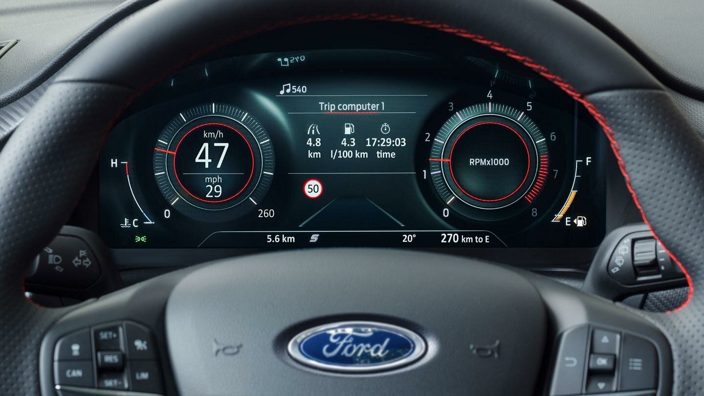 Image of a Ford Puma Dashboard 2023