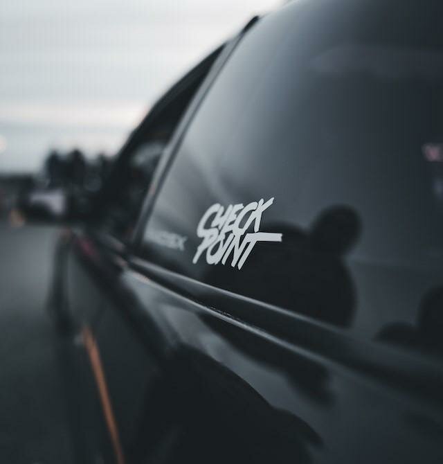 Car Check Point Sticker