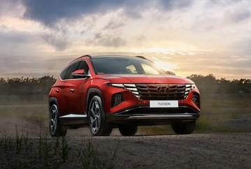 Image of a Hyundai Tucson 2023 Model in Red