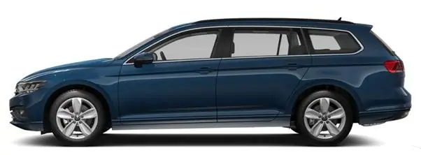 Image of a New Volkswagen Passat Estate in Aquamarine Blue