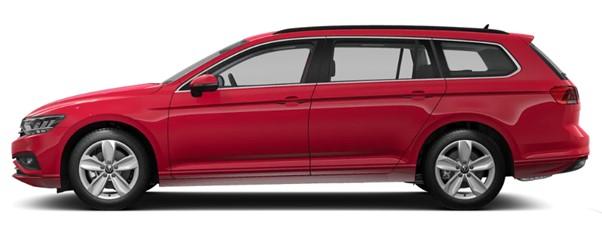 Image of a Volkswagen Passat 2024 Model in Tornado Red