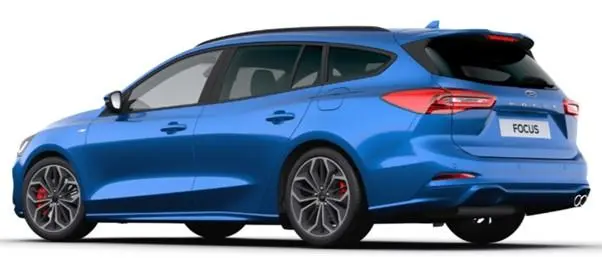Image of the Ford Focus Estate Car in Desert Island Blue