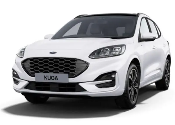 Image of a Ford Kuga in Frozen White Paint