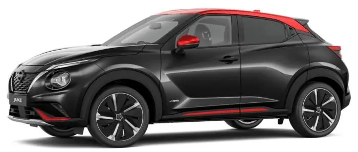 Image of a Nissan Juke - Black with Red