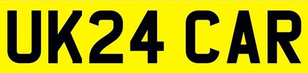 UK24 Plate Car Registration