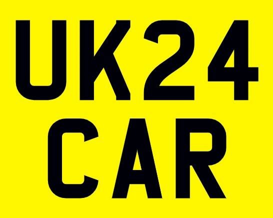 Image of UK24 Square Registration Plate