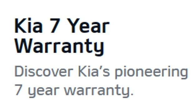 Kia 7 Year Warranty