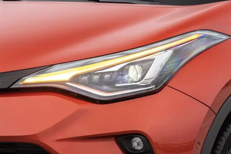 Image of a Red Toyota CH-R Close Up
