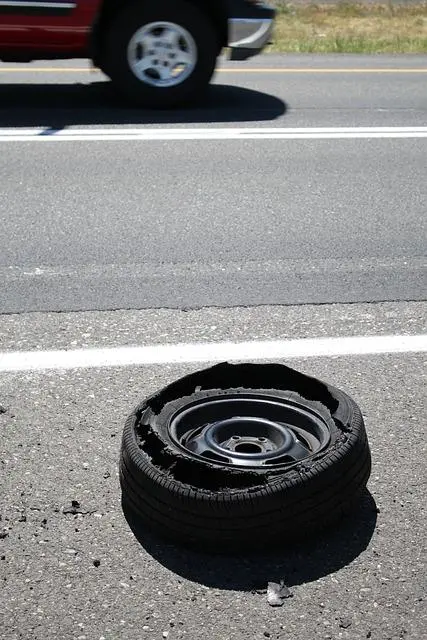 Image of a Blownout Tyre