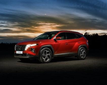 Image of a Hyundai Tucson in Red