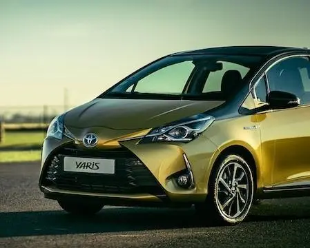 Image of a Toyota Yaris in Gold