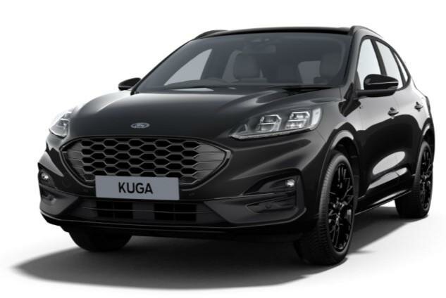 Image of a Black Ford Kuga