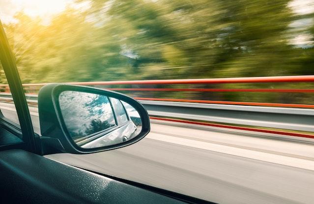 Image of a Car going Fast